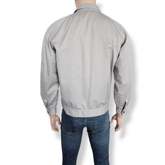 Vintage Korean Light Gray Zippered Foldover Lapel Jacket by Simple Life - Picture 5 of 9